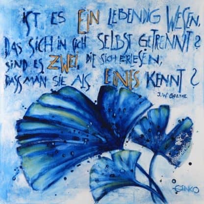 GinkgoGedicht Goethe Künstlergalerie